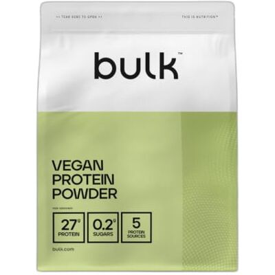 Bulk Proteine Vegane in Polvere, Frullato Proteico Vegetale, Senza Gusto, 1 kg, Formula Nuova e Migliorata, 28 Porzioni, La Confezione Può Variare Bulk Proteine Vegane in Polvere, Frullato Proteico Vegetale, Senza Gusto, 1 kg, Formula Nuova e Migliorata, 28 Porzioni, La Confezione Può Variare