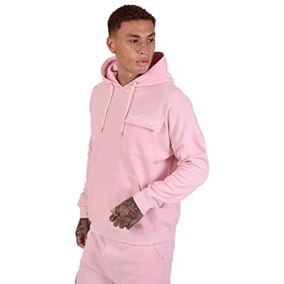Pro-Ject Felpa da uomo, colore rosa, taglia L, 100% poliestere streetwear contemporaneo Pro-Ject Felpa da uomo, colore rosa, taglia L, 100% poliestere streetwear contemporaneo