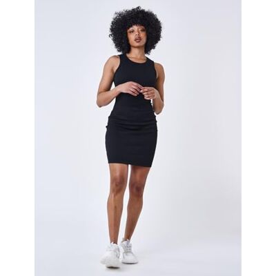 Pro-Ject Vestito da donna, colore nero, taglia XS, 95% poliestere,5% elastan streetwear contemporaneo Pro-Ject Vestito da donna, colore nero, taglia XS, 95% poliestere,5% elastan streetwear contemporaneo