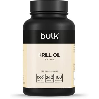 BULK POWDERS Olio di Krill Softgels - Omega-3 500mg, Pack di 180 BULK POWDERS Olio di Krill Softgels - Omega-3 500mg, Pack di 180