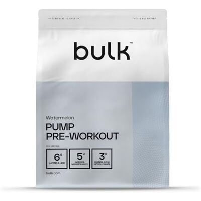 Bulk Complete Pump, Pre Workout, Stimulant Free, Watermelon, 500 g, Packaging May Vary Bulk Complete Pump, Pre Workout, Stimulant Free, Watermelon, 500 g, Packaging May Vary