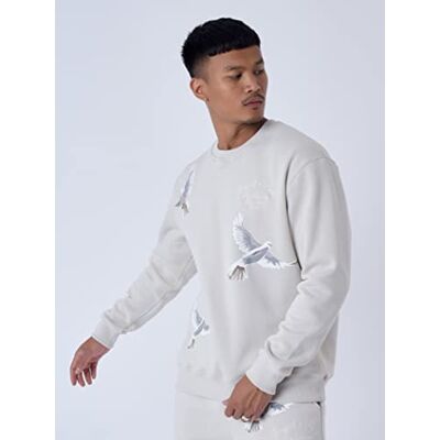 Pro-Ject Felpa da uomo, colore grigio, taglia L, 55% cotone,45% poliestere streetwear contemporaneo Pro-Ject Felpa da uomo, colore grigio, taglia L, 55% cotone,45% poliestere streetwear contemporaneo