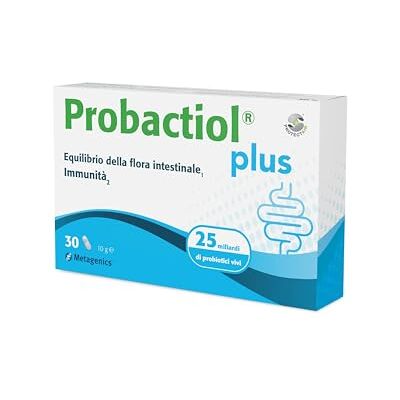Metagenics Probactiol Plus Equilibrio Flora Intestinale 30 Capsule Elevata concentrazione di batteri vivi (25 miliardi per capsula) con aggiunta di vitamina D per rafforzare le difese. Metagenics Probactiol Plus Equilibrio Flora Intestinale 30 Capsule Elevata concentrazione di batteri vivi (25 miliardi per capsula) con aggiunta di vitamina D per rafforzare le difese.
