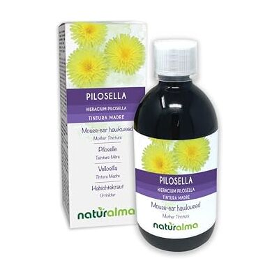 Naturalma Pilosella (Hieracium pilosella) erba Tintura Madre analcoolica Estratto liquido gocce 500 ml Integratore alimentare Vegano Naturalma Pilosella (Hieracium pilosella) erba Tintura Madre analcoolica Estratto liquido gocce 500 ml Integratore alimentare Vegano