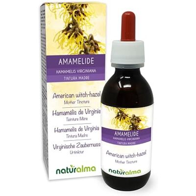 Naturalma Amamelide (Hamamelis virginiana) foglie Tintura Madre analcoolica Estratto liquido gocce 120 ml Integratore alimentare Vegano Naturalma Amamelide (Hamamelis virginiana) foglie Tintura Madre analcoolica Estratto liquido gocce 120 ml Integratore alimentare Vegano