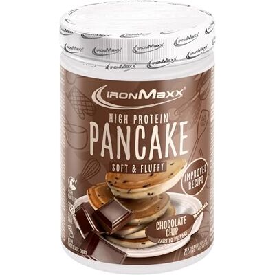 IronMaxx High Protein Pancake Mix, Gocce di Cioccolato 450 g Sacchetto, Miscela per Pancake ad Alto Contenuto Proteico, Preparazione Facile e Ideale per Atleti IronMaxx High Protein Pancake Mix, Gocce di Cioccolato 450 g Sacchetto, Miscela per Pancake ad Alto Contenuto Proteico, Preparazione Facile e Ideale per Atleti
