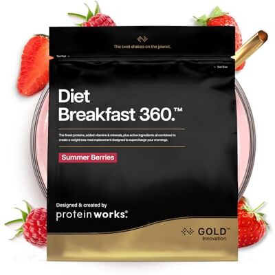THE PROTEIN WORKS Protein Works Diet Breakfast 360 Gold, Frutti di Bosco, 2kg THE PROTEIN WORKS Protein Works Diet Breakfast 360 Gold, Frutti di Bosco, 2kg