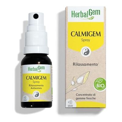 Herbalgem Calmigem BIO Contribuisce a combattere lo stress Complesso di gemmoterapia Spray 15 ML Herbalgem Calmigem BIO Contribuisce a combattere lo stress Complesso di gemmoterapia Spray 15 ML