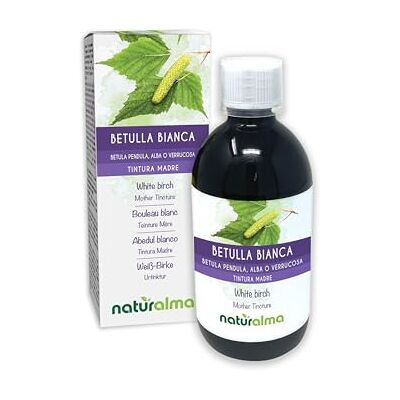 Naturalma Betulla bianca (Betula pendula, alba o verrucosa) foglie Tintura Madre analcoolica Estratto liquido gocce 500 ml Integratore alimentare Vegano Naturalma Betulla bianca (Betula pendula, alba o verrucosa) foglie Tintura Madre analcoolica Estratto liquido gocce 500 ml Integratore alimentare Vegano