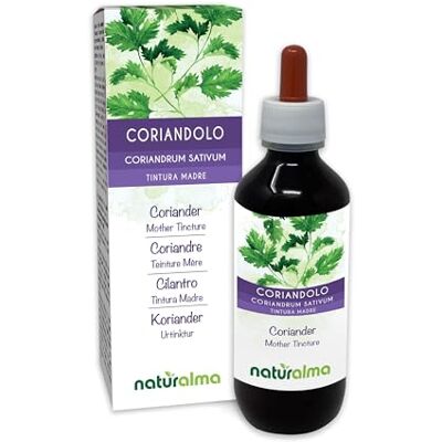 Naturalma Coriandolo (Coriandrum sativum) frutti Tintura Madre analcoolica Estratto liquido gocce 200 ml Integratore alimentare Vegano Naturalma Coriandolo (Coriandrum sativum) frutti Tintura Madre analcoolica Estratto liquido gocce 200 ml Integratore alimentare Vegano