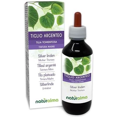 Naturalma Tiglio argenteo (Tilia tomentosa) fiori e brattee (foglie) Tintura Madre analcoolica Estratto liquido gocce 200 ml Integratore alimentare Vegano Naturalma Tiglio argenteo (Tilia tomentosa) fiori e brattee (foglie) Tintura Madre analcoolica Estratto liquido gocce 200 ml Integratore alimentare Vegano