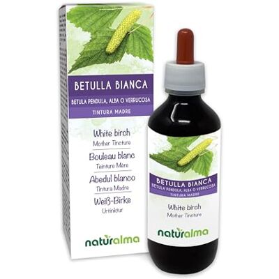 Naturalma Betulla bianca (Betula pendula, alba o verrucosa) foglie Tintura Madre analcoolica Estratto liquido gocce 200 ml Integratore alimentare Vegano Naturalma Betulla bianca (Betula pendula, alba o verrucosa) foglie Tintura Madre analcoolica Estratto liquido gocce 200 ml Integratore alimentare Vegano