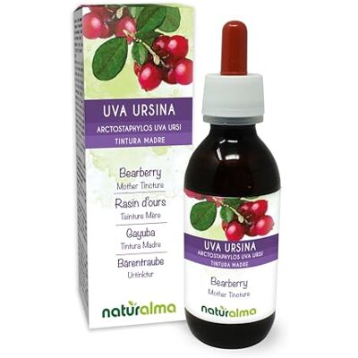 Naturalma Uva ursina (Arctostaphylos uva ursi) foglie Tintura Madre analcoolica Estratto liquido gocce 120 ml Integratore alimentare Vegano Naturalma Uva ursina (Arctostaphylos uva ursi) foglie Tintura Madre analcoolica Estratto liquido gocce 120 ml Integratore alimentare Vegano