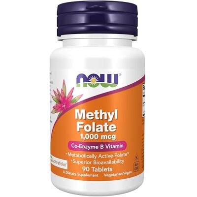 Now Foods Methyl Folato 1000µg compresse (90 pz.) Now Foods Methyl Folato 1000µg compresse (90 pz.)