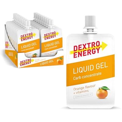 Gel Liquido Dextro Energy - 18x60ml - Arancia - Gel Energetico Gel Liquido Dextro Energy - 18x60ml - Arancia - Gel Energetico