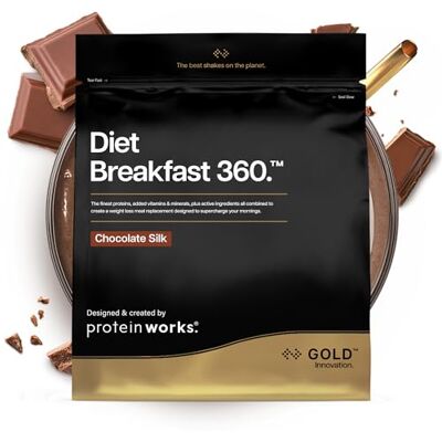 THE PROTEIN WORKS Protein Works Diet Breakfast 360 Gold, Cioccolato Morbido, 2kg THE PROTEIN WORKS Protein Works Diet Breakfast 360 Gold, Cioccolato Morbido, 2kg