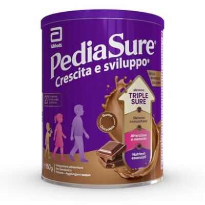 Abbott Pediasure Crescita e Sviluppo Integratore Multivitaminico - Cioccolato 850g Abbott Pediasure Crescita e Sviluppo Integratore Multivitaminico - Cioccolato 850g