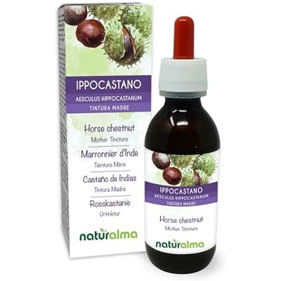 Naturalma Ippocastano (Aesculus hippocastanum) semi Tintura Madre analcoolica Estratto liquido gocce 120 ml Integratore alimentare Vegano Naturalma Ippocastano (Aesculus hippocastanum) semi Tintura Madre analcoolica Estratto liquido gocce 120 ml Integratore alimentare Vegano