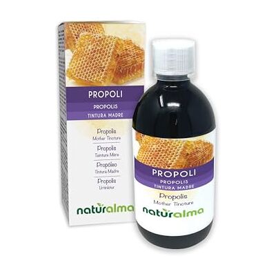 Naturalma Propoli (Propolis) resina Tintura Madre analcoolica Estratto liquido gocce 500 ml Integratore alimentare Naturalma Propoli (Propolis) resina Tintura Madre analcoolica Estratto liquido gocce 500 ml Integratore alimentare
