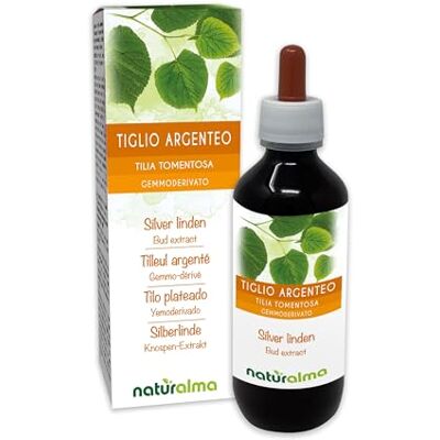 Naturalma Tiglio argenteo (Tilia tomentosa) Gemmoderivato analcoolico da gemme fresche Estratto liquido gocce 200 ml Integratore alimentare Vegano Naturalma Tiglio argenteo (Tilia tomentosa) Gemmoderivato analcoolico da gemme fresche Estratto liquido gocce 200 ml Integratore alimentare Vegano