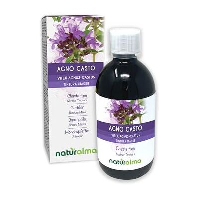 Naturalma Agno casto (Vitex agnus-castus) frutti Tintura Madre analcoolica Estratto liquido gocce 500 ml Integratore alimentare Vegano Naturalma Agno casto (Vitex agnus-castus) frutti Tintura Madre analcoolica Estratto liquido gocce 500 ml Integratore alimentare Vegano