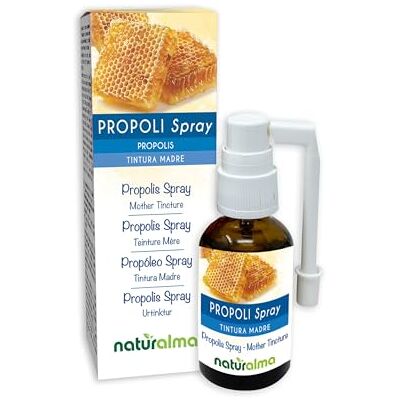 Naturalma Propoli (Propolis) resina Tintura Madre alcoolica Estratto liquido in Spray 30 ml Integratore alimentare Naturalma Propoli (Propolis) resina Tintura Madre alcoolica Estratto liquido in Spray 30 ml Integratore alimentare