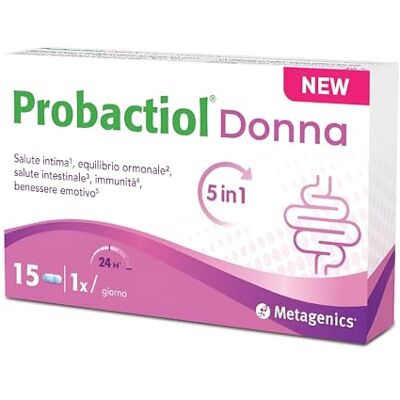 Metagenics Probactiol Donna Probiotico 5-in-1 per la Salute Femminile 15 Capsule Metagenics Probactiol Donna Probiotico 5-in-1 per la Salute Femminile 15 Capsule