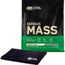 Optimum Nutrition Serious Mass Proteine in Polvere Alto Contenuto Calorico per Sviluppo Muscolare e Aumento Massa Vitamine Minerali Creatina Glutammina Biscotti Panna 16 Porzioni 5,45Kg + ASCIUGAMANO