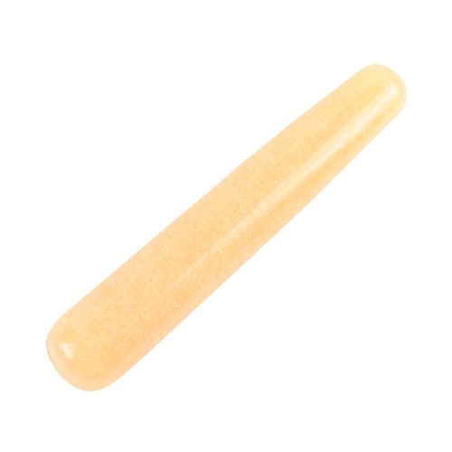 LABDIP decorazione della stanza Strumento di quarzo di cristallo naturale della bacchetta di massaggio, kambaba (Color : Yellow Jade)