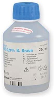 B-Braun  Soluzione Salina Sterile Ecotainer, 250 ml, Confezione da 12