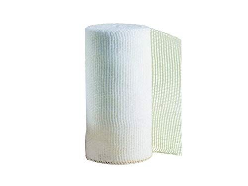 GIMA Benda di Garza Idrofila Orlata 20 fili, 100% Cotone Candido Idrofilo, Bordo Orlato, Senza Lattice, Misura 3,5 m x 7 cm, Astuccio da 10 Rotoli