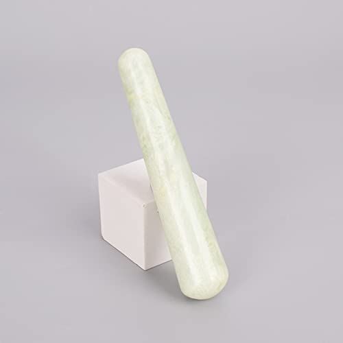 BABUUN Massaggio in pietra naturale Penna al quarzo in cristallo Gua Sha Yoni Bacchetta Strumento di bellezza 110 mm, opalite raccolta domiciliare (Color : Xiuyan Jade)