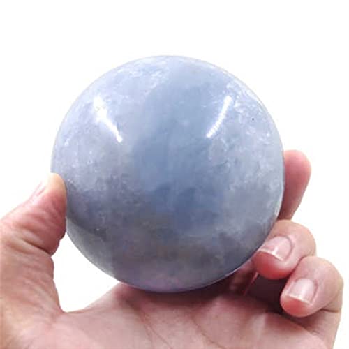 LABDIP decorazione della stanza Sfera di cristallo di quarzo naturale blu Celestia Sphere (Size : 700g)