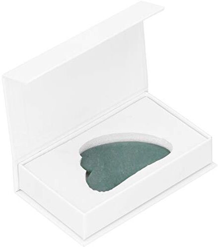 Yinhing Strumento di massaggio raschiante Jade Gua Sha, strumento di massaggio raschiante Guasha fatto a mano per viso spalla gamba addome schiena, diminuzione gonfiore e serraggio(Avventurina)