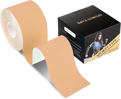 Generic Tape Sportivo, Nastro Kinesiologico 5x5 CM, Blu e Rosa, Impermeabile ed Elastico, Ideale per Gambe, Braccia, Collo, Ginocchia, tape kinesiologico, kinesio tape, taping kinesiologico