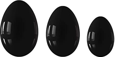 BABUUN Yoni Egg 16 tipi di palline da massaggio in cristallo for donne Massaggiatore di giada for esercizi di Kegel, uova di giada raccolta domiciliare (Color : Obsidian Eggs)