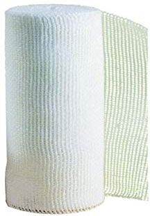 GIMA Benda di Garza Idrofila Orlata 20 fili, 100% Cotone Candido Idrofilo, Bordo Orlato, Senza Lattice, Misura 3,5 m x 10 cm, Astuccio da 6 Rotoli