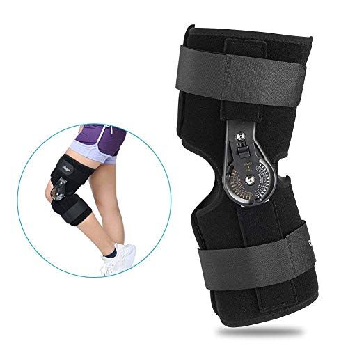 ZJchao Ortesi per ginocchia, supporto articolare regolabile, supporto articolato per articolazione e stabilizzazione articolare, supporto per caviglia per lesioni ortopediche, protezione di sicurezza