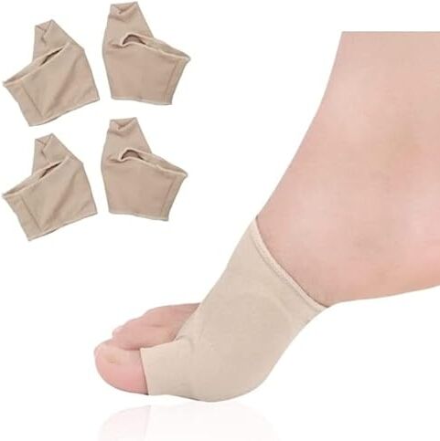 Generico Tutore Alluce Valgo 2 PAIA Beige Correttore Professionale Separatore Dita Piede Supporti Protezione Varo Giorno Notte Sollievo Dolore Borsite Uomo Donna Distanziatore… (2 PAIA BEIGE)