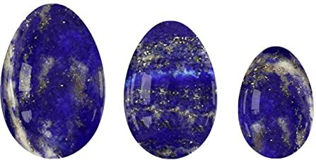 BABUUN Yoni Egg 16 tipi di palline da massaggio in cristallo for donne Massaggiatore di giada for esercizi di Kegel, uova di giada raccolta domiciliare (Color : Lapis Lazuli Eggs)