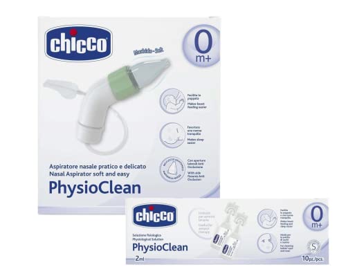 Chicco Set Igiene PhysioClean Kit Aspiratore Nasale + Soluzione Fisiologica