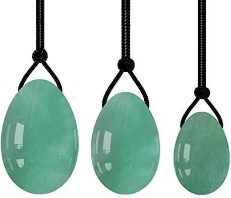 LABDIP decorazione della stanza 16 tipi Yoni Egg Uova di giada naturale Esercizio di Kegel Allenamento for donne Massaggio di serraggio Sfera di cristallo, Uova di giada (Color : Aventurine Eggs)