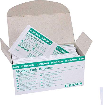 Braun Alcohol Pads , 100 pz Panni