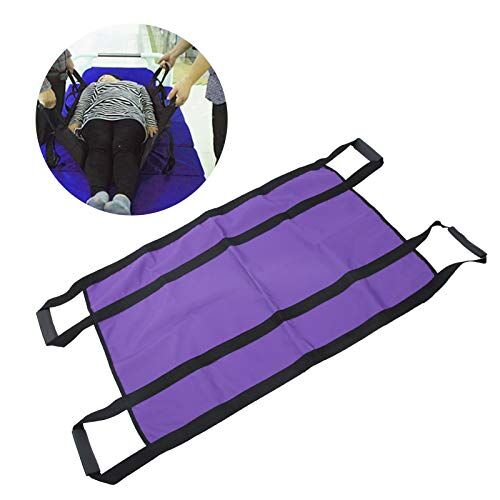 ZJchao Cintura per lenzuola di trasferimento per il paziente, cuscino di posizionamento del letto con maniglie rinforzate, coperta di trasferimento per il foglio del paziente ruotabile di sollevamento per as