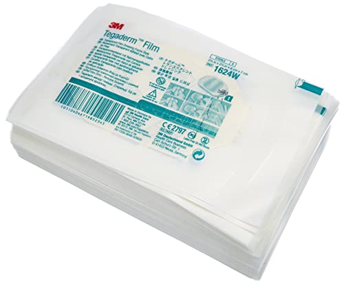 3M Tegaderm™ Film cm 6x7 Medicazione adesiva sterile in Film di Poliuretano con intaglio, Confezione 100 Pezzi