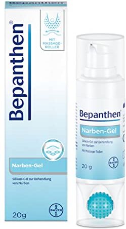 Bayer Bepanthen Narben-Gel mit Massage-Roller, 20 g Gel