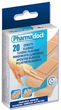 GIMA Pharmadoct Cerotti Classici, 7 cm x 2 cm, 12 scatole da 20 cerotti