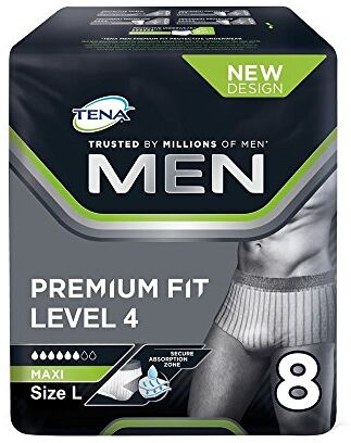 TENA Men Premium Fit Level 4, biancheria intima protettiva, taglia L, 5 confezioni da 8