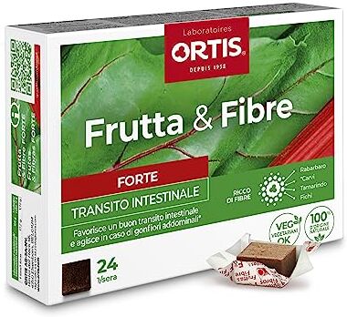 Ortis Fruta Y Fibra Concentrado 24 Cubos, 24 Unità