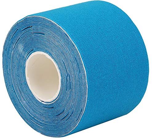 Generic Nastro Kinesiologico, Nastro di Compressione Per Sport Atletici Nastro Atletico Nastro Traspirante Senza Lattice Per Caviglie, Polsi, Ginocchia, Corsa Elastica(Blu)